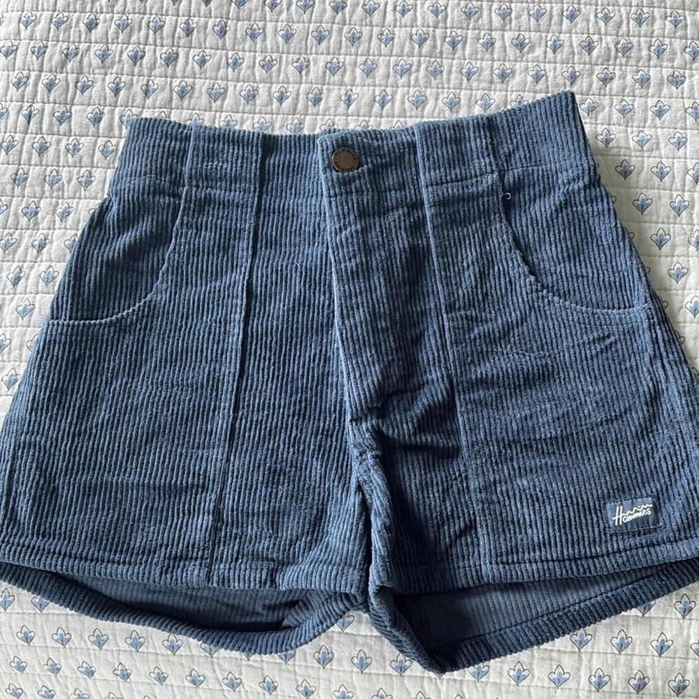 High Waist Blue Denim Shorts